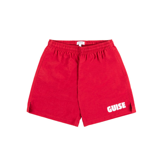 GUISE Nylon Yacht Shorts (Red)